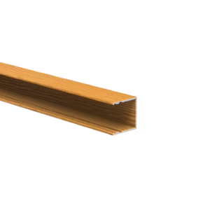 Hliníkový plotový adaptér pre výplne 20 mm a pre fasádny systém, 25 x 25 – 6,0 m – drevo dekor SVETLÝ DUB - W02