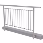 Zábradlie vertikal, BK- rovné AISI304, D42,4/d12ve