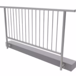 Zábradlie vertikal, BK- rovné AISI304, D42,4/d12ve