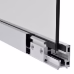 Zasklenie pevné -  set 3m profilu elox-inox