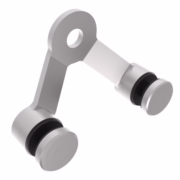 Zasklenie pevne - spider 02 AISI304, 2xD30mm/90°/T