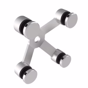 Zasklenie pevné - spider 04 AISI304, 4xD30mm/90°