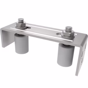 Vedenie horné 2 rolky, INOX, 165x57mm, D30