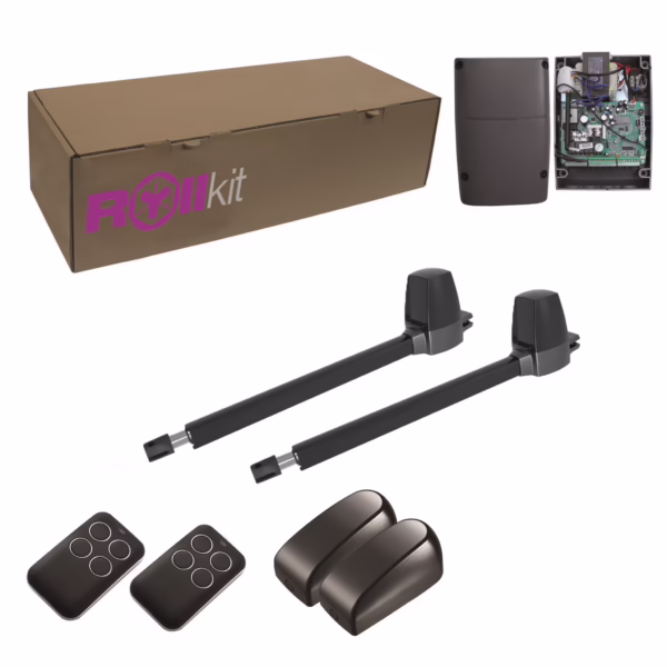 ROLLKIT pohon pre dvojkrídlovú bránu, sada s fotobunkami