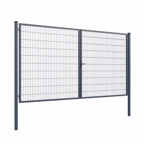 Brána 2kr. SQUARE ZnPVC 4000x2000mm, antracit