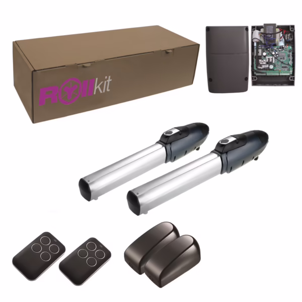 ROLLKIT pohon pre dvojkrídlovú bránu, sada s fotobunkami