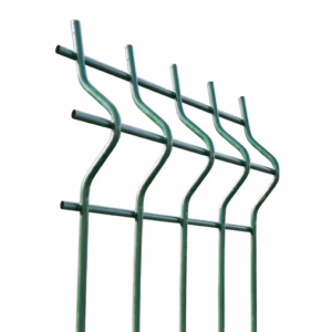 Zváraný plotový panel 3D ZnPVC 2500x2030x4mm zelená