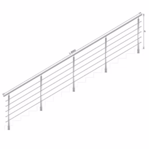Zábradlie, BS, schody AISI304, 40x40x2/4xd12/H900/