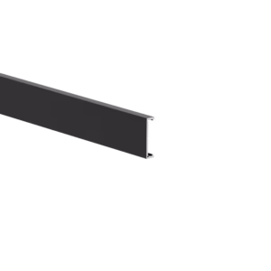 Hliníková fasádna lišta, 25 x 6 – 6,0 m – Čierna RAL 9005