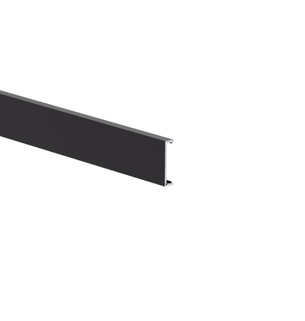 Hliníková fasádna lišta, 25 x 6 – 6,0 m – Čierna RAL 9005
