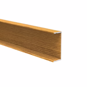Hliníkový plotový adaptér pre výplne 40 mm a pre fasádny systém, 45 x 20 – 6,0 m – drevo dekor SVETLÝ DUB - W02