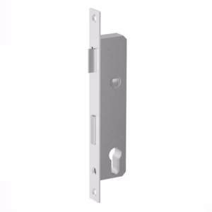Zámok pre cylin.vložku do JP profilu 40x40mm predná lišta nerez