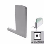 Záslepka, 125x46 AL/INOX effect/Satin