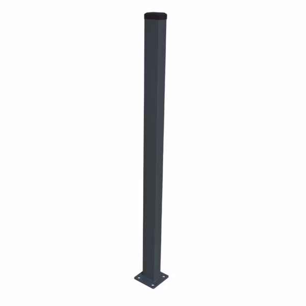 Stĺpik 60x40mm s pätkou ZnPVC 2200mm antracit