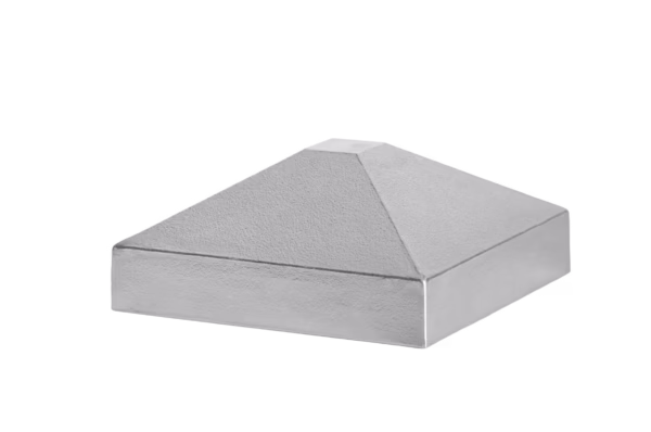 Hliníková strieška stĺpika 100x100 ihlan - Natural
