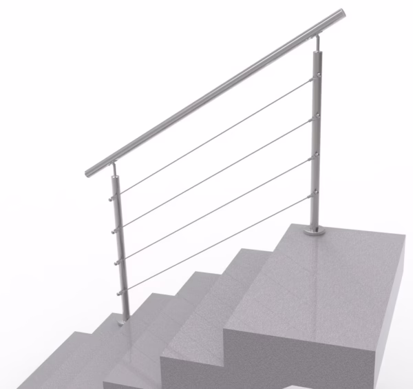 Nerezové lankové zábradlie na schody, 1500x900mm