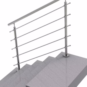 Nerezové zábradlie na schody, 1500x1000mm, VS