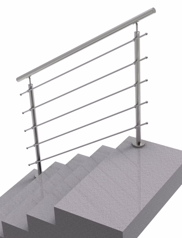 Nerezové zábradlie na schody, 1500x1000mm, VS