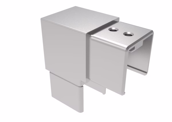 Prechod madla sklo - koleno 90°, 40x40x2mm