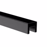 Madlo AL, BLACK ELOX na sklo 50x40 - 5900mm
