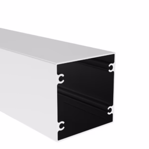 Hliníkový plotový stĺpik 100×100 mm – 6,0m – Natural pre ukotvenie adapterov