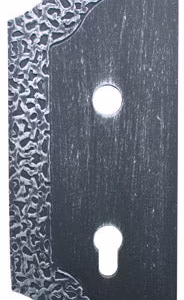 Štítok bránový zdobený ľavý 265x105, t3mm, 85mm