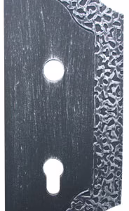 Štítok bránový zdobený pravý 265x105, t3mm, 85mm