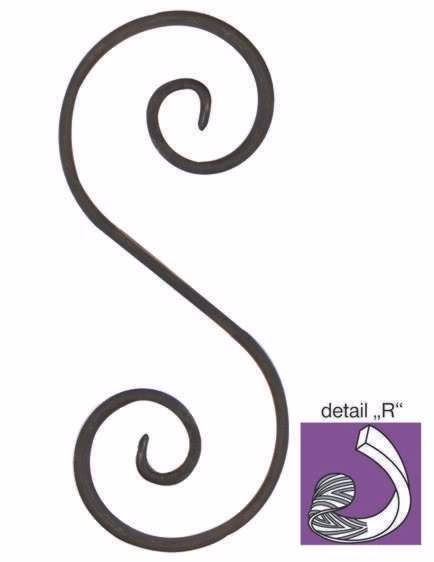 Element tvaru-S 200x85, 12x6mm