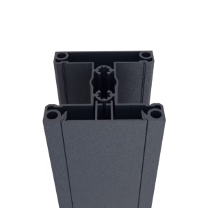 Set hliníkového stĺpika 70x70 a krycej lišty - 6000mm R7016