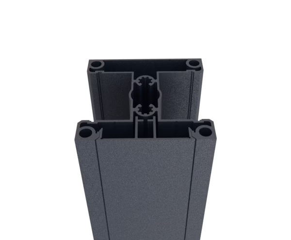 Set hliníkového stĺpika 70x70 a krycej lišty - 6000mm R7016