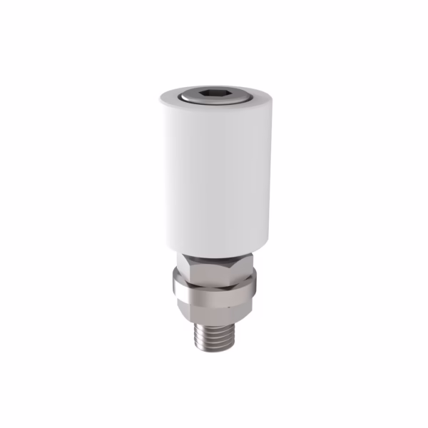 Koliesko-plastové - White, INOX, D22mm