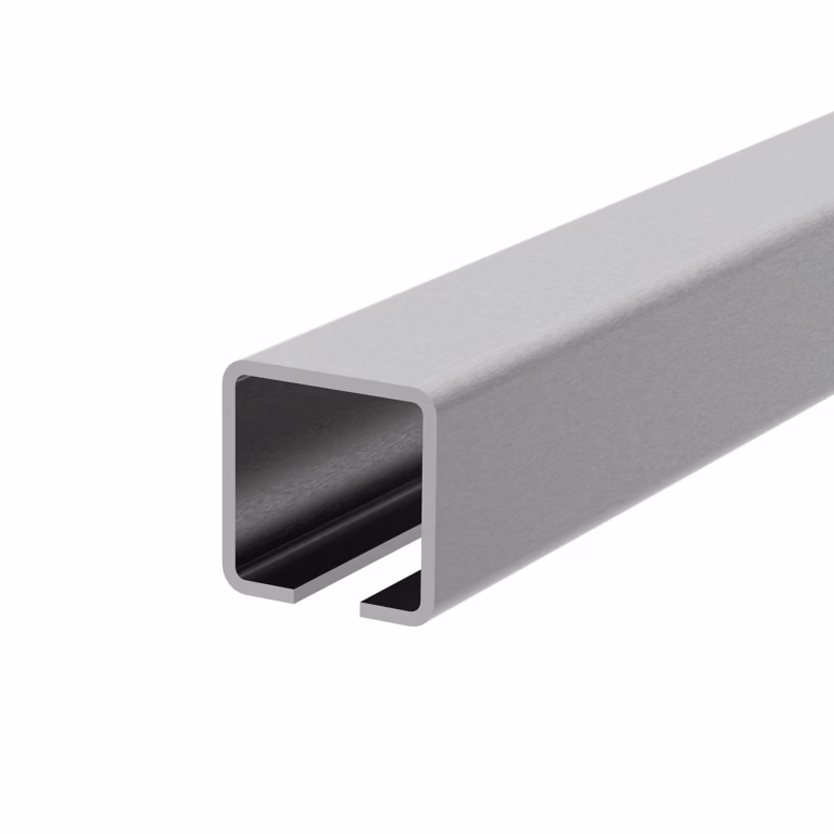 Profil vodiaci spodný INOX, 76x76x3mm, L3m