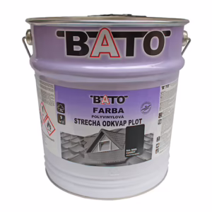 Farba polyvinylová, čierna RAL9005 satin 12,6kg