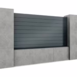 Hliníkový plot 1,2x2 m s plnou plotovou výplňou 20x120 a adaptérom 40x34, Antracit R7016