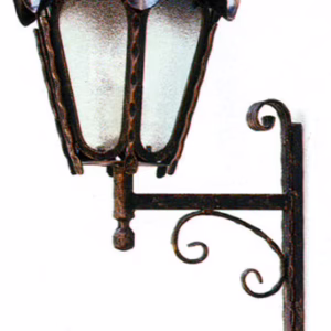 Lucerna na stenu dekoratívna 630xD330mm, patina