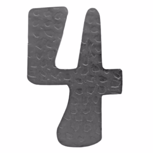 Číslica kovaná "4" h120, t2mm