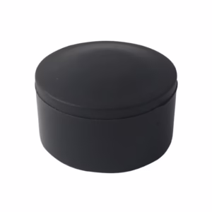 Čiapočka na stĺpik D48mm PE čierna