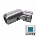 Držiak výplne osový nastaviteľný AISI304, d14/40x4
