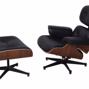 Kožené kreslo Charles & Ray Eames replika orech