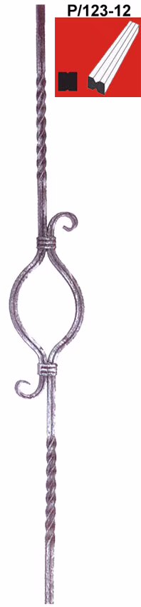 Tyč ozdobná P/123-12, h900mm