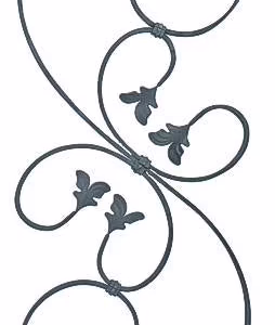 Ornament h860, b347, 12x6mm