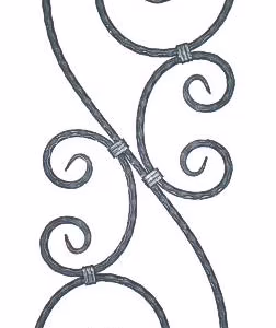 Ornament 310x900, P/035-12x12mm