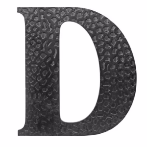Písmeno kované "D" h170mm