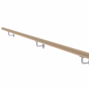 Drevené madlo DUB a nerezové držiaky, L2500mm