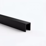 Zasklenie pevné - profil U 17x20x1,5mm t8mm BLACK