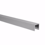 Zasklenie pevné - profil U 15x15x2mm t6-8mm INOX effect