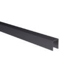 Zasklenie pevné - profil U 20x30x2mm t10-12mm BLACK