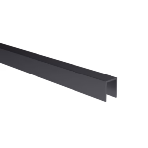 Zasklenie pevné - profil U 20x30x2mm t10-12mm BLACK