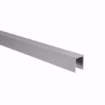 Zasklenie pevné - profil U 20x30x2mm t10-12mm INOX effect