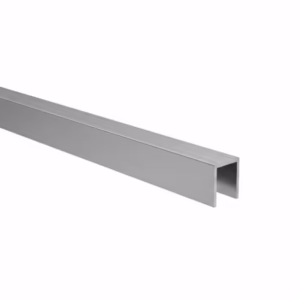 Zasklenie pevné - profil U 20x30x2mm t10-12mm INOX effect